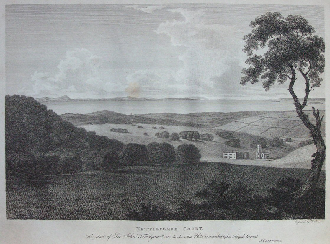 Print - Nettlecombe Court. The Seat of Sir John Trevelyan Bart. - Bonnor